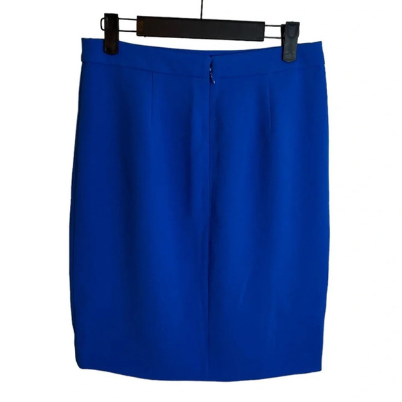 J CREW ROYAL BLUE PENCIL SKIRT - Picture 2 of 5